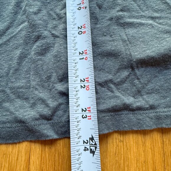 Athleta Size L Gray Linen Blend Sleeveless Racerback Lightweight Tank Top - Picture 4 of 10